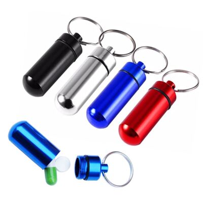 Aluminum Keychain Pill Holder Thumbnail